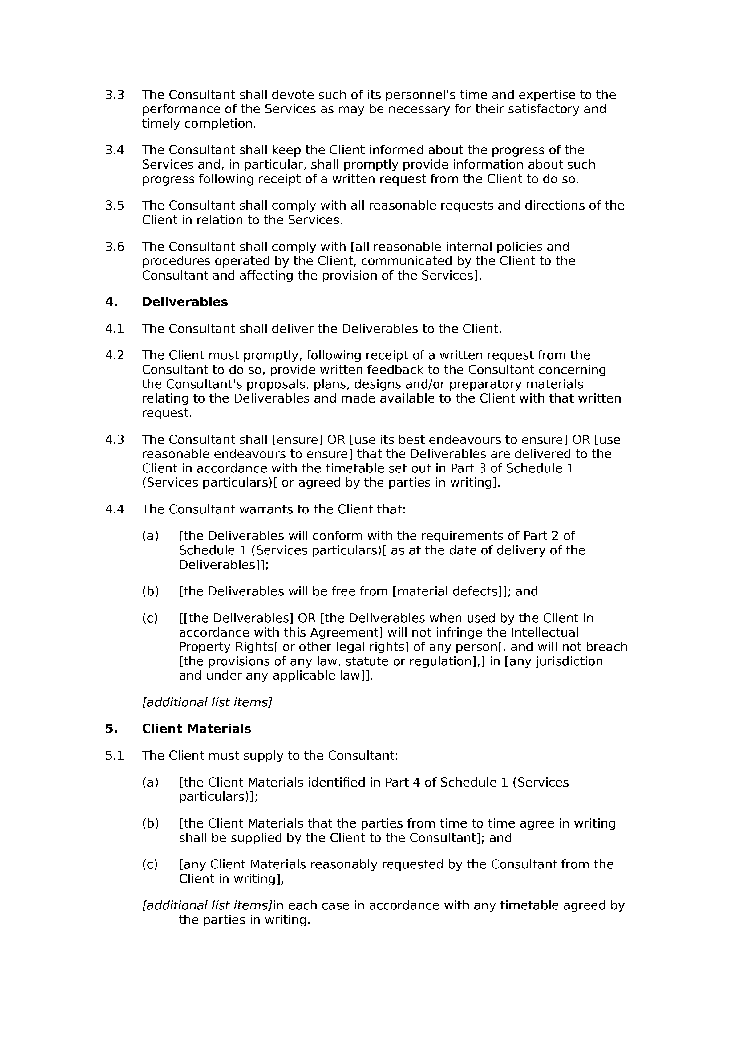 Consultancy and commission agreement document preview