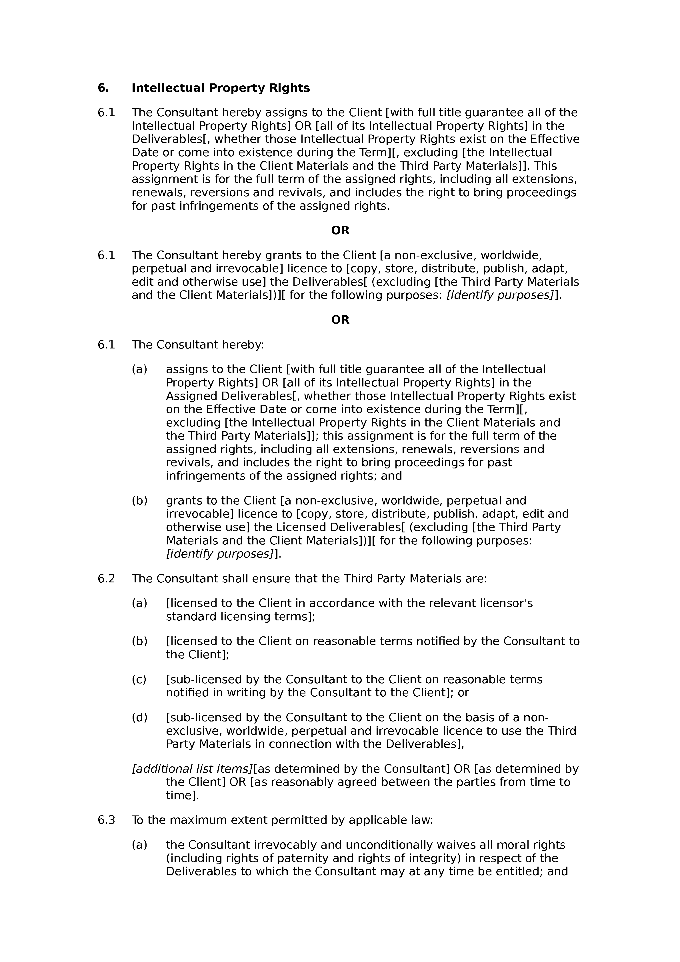 Consultancy terms and conditions (standard) document preview