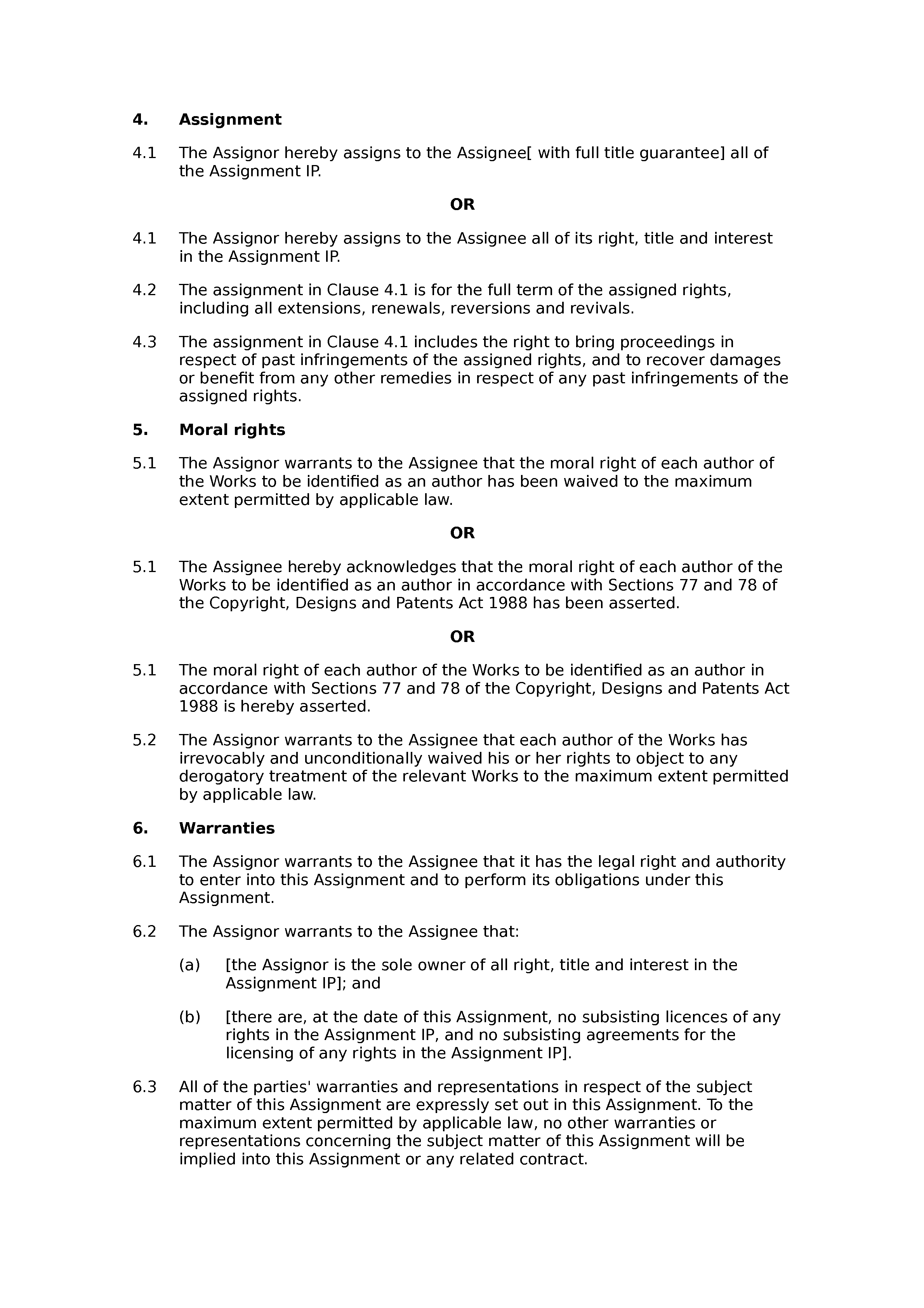 Free assignment of copyright - Docular Within copyright assignment agreement template