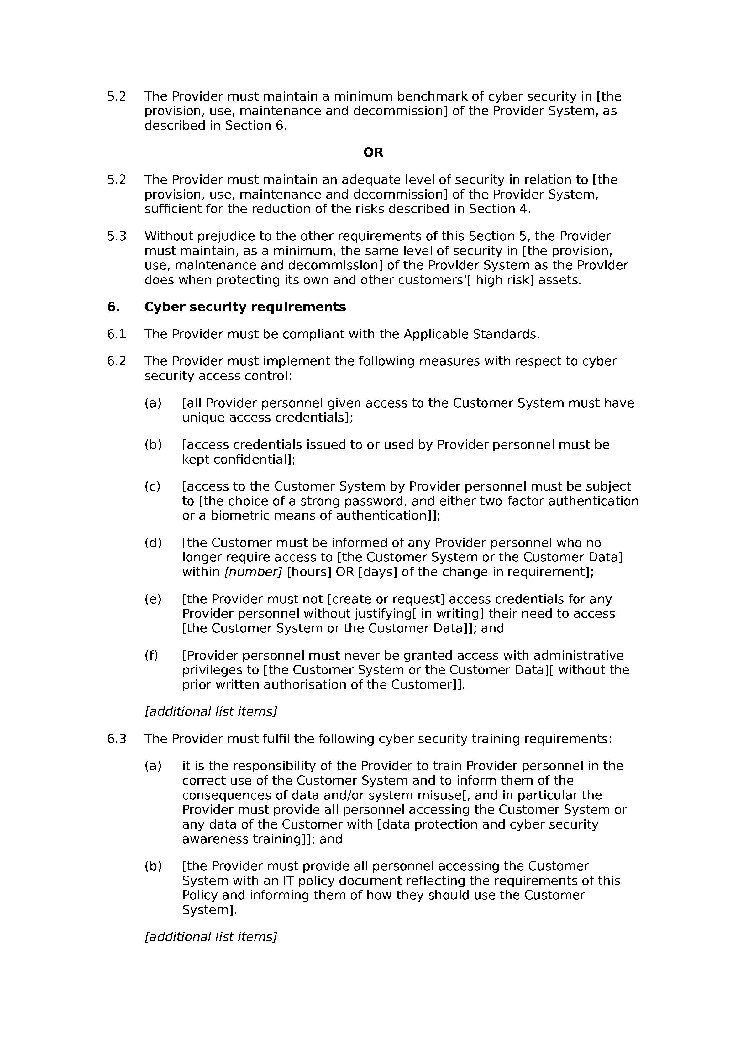 Supply chain cyber security policy (standard) document preview