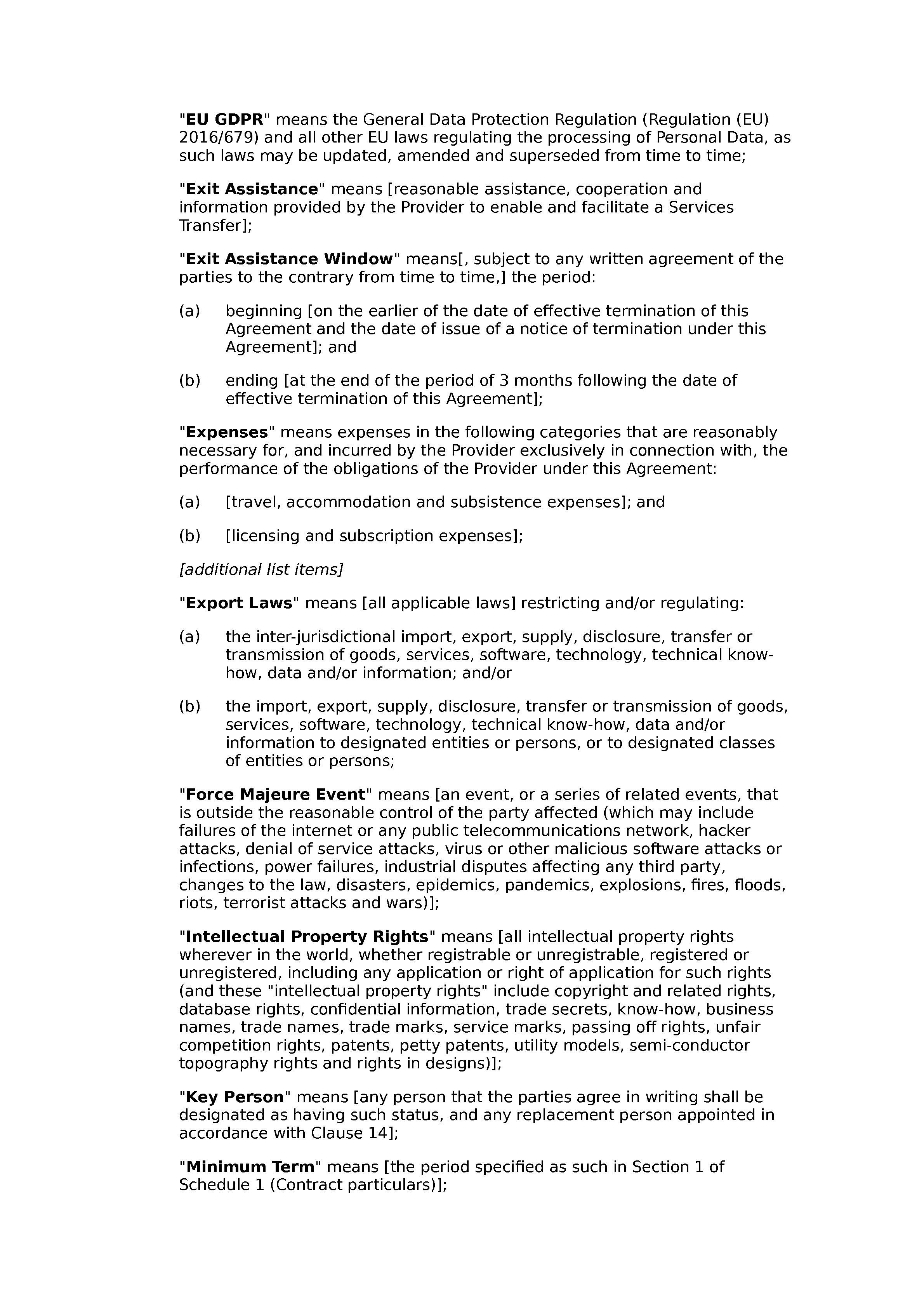 Software services agreement (T&M, premium) document preview