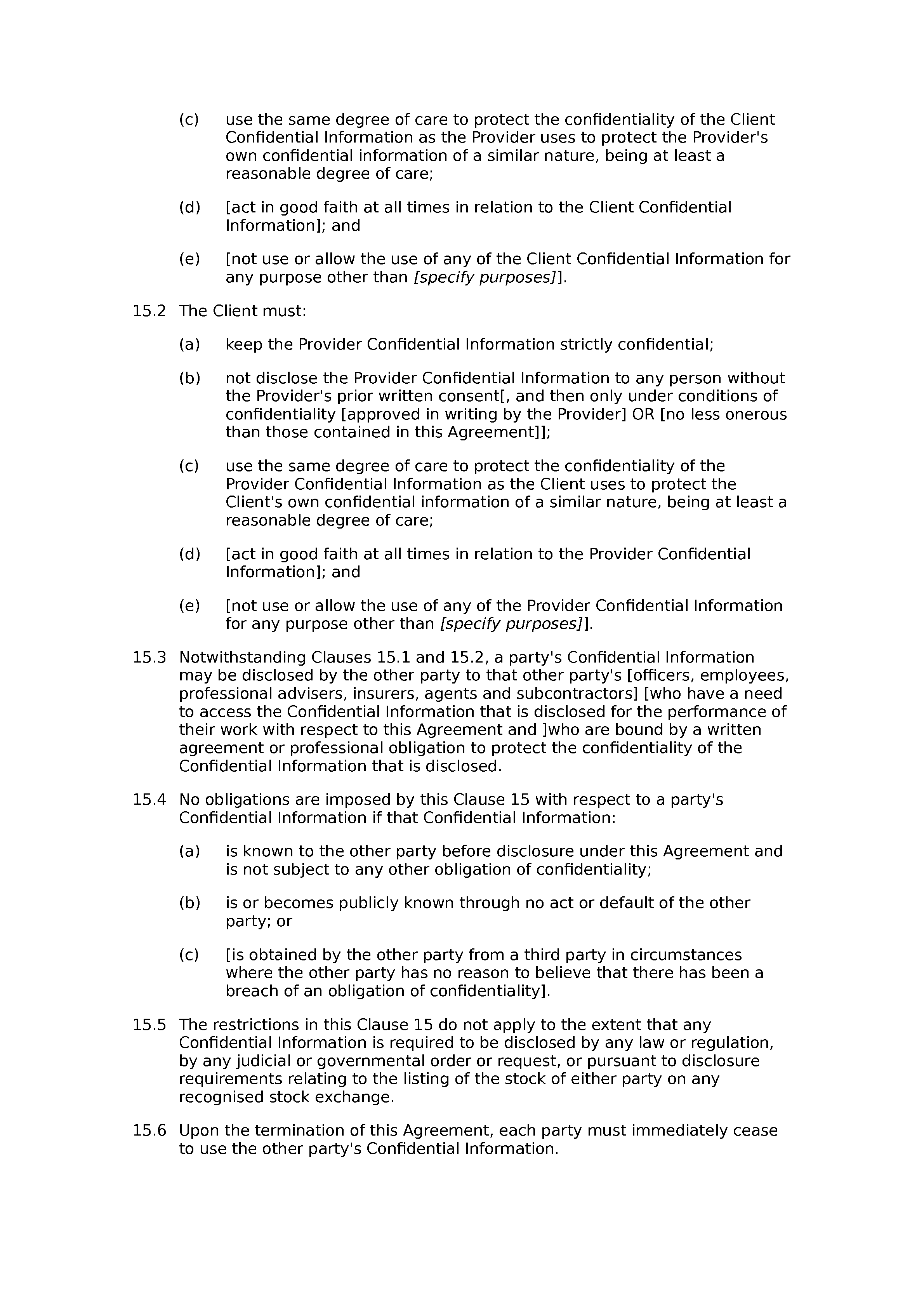 Free SEO agreement document preview