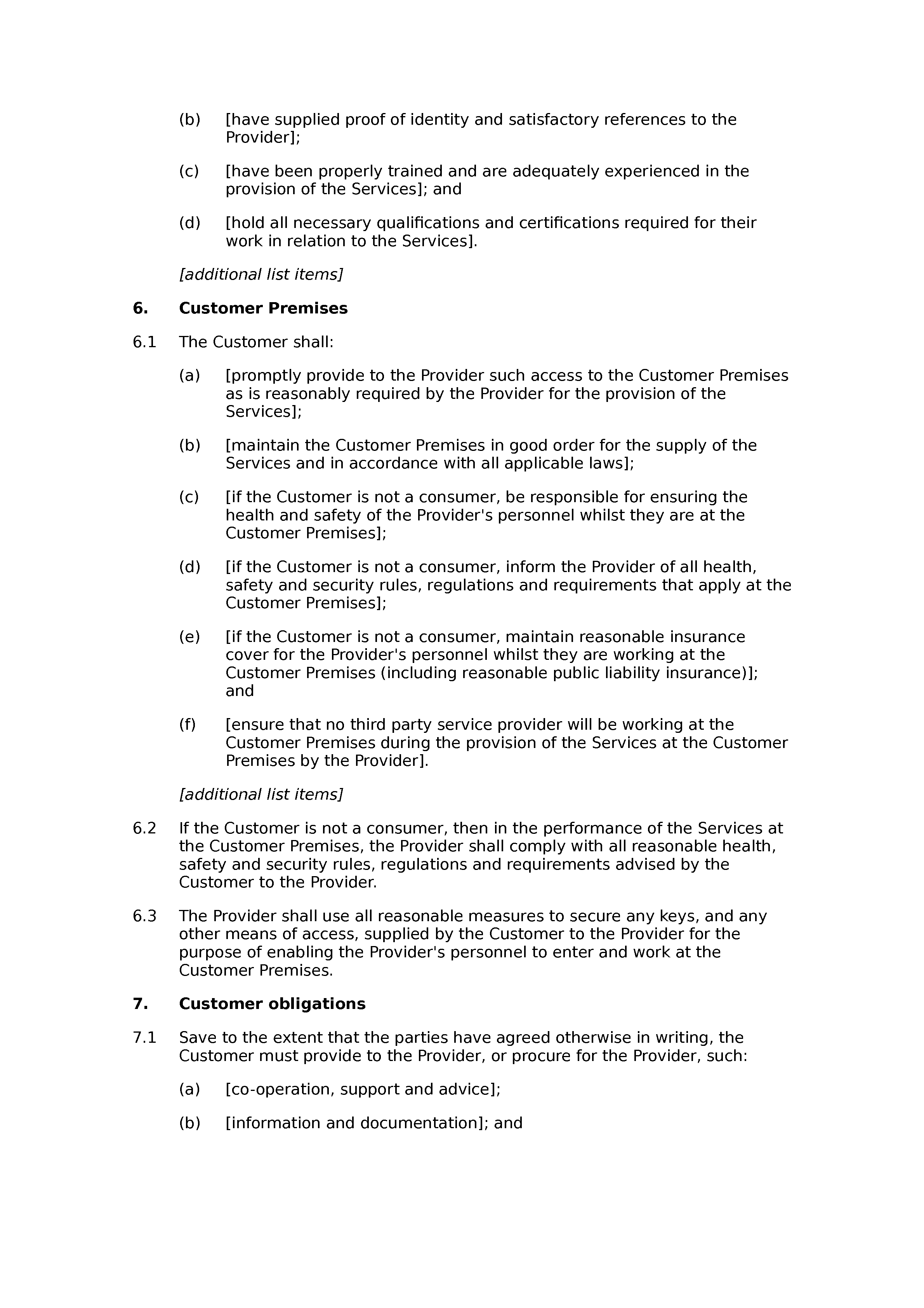 Window cleaning terms and conditions document preview