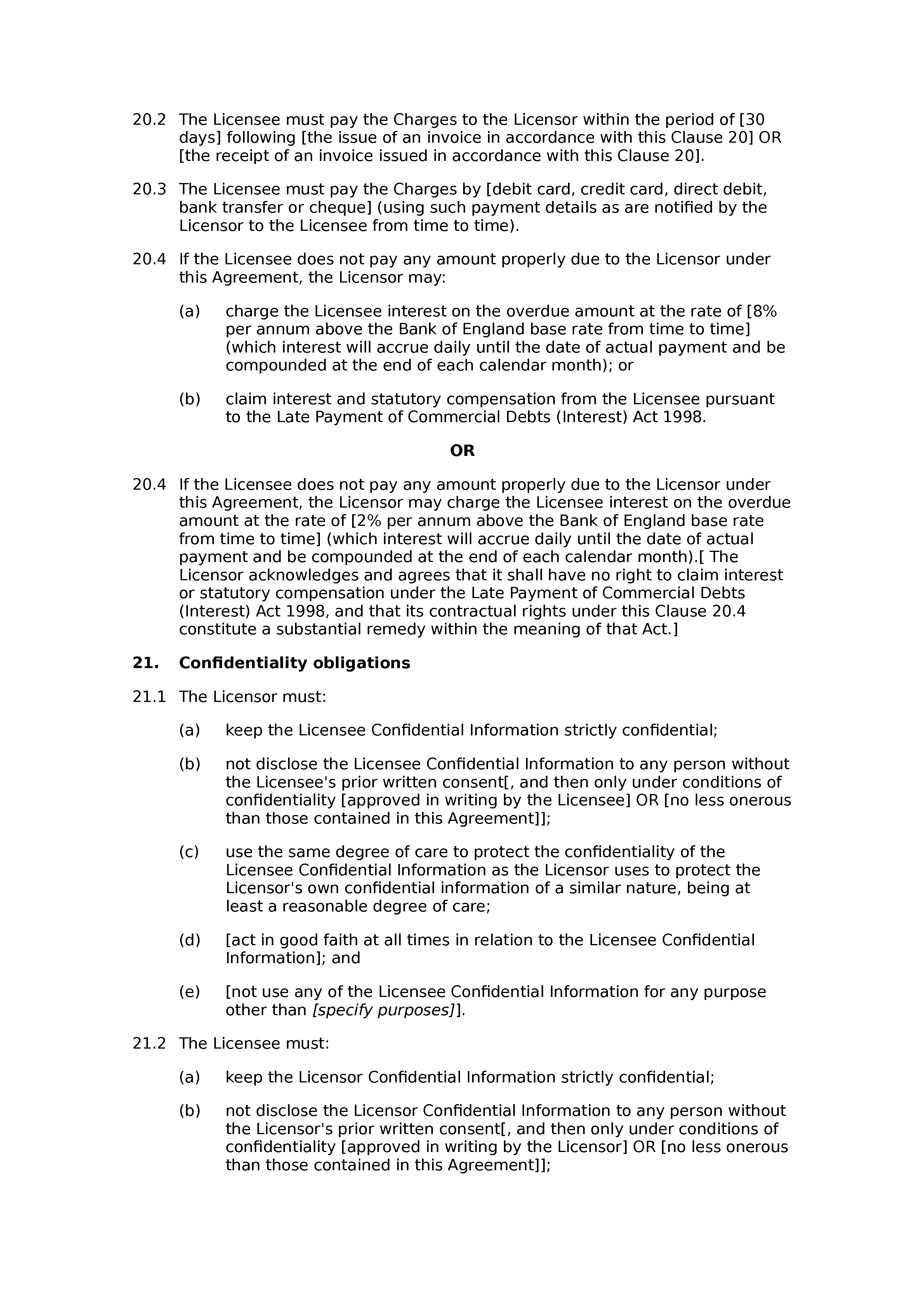 Software licence agreement (premium) document preview